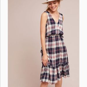 Anthro plaid dress